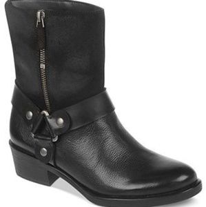 FRANCO SARTO MOTORCYCLE BOOT BENTON BLACK LEATHER